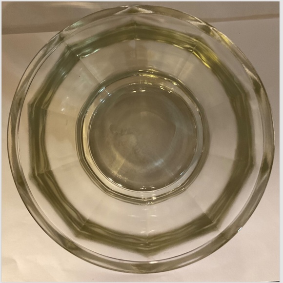 LARGE VINTAGE LIDDED APOTHECARY JAR 8” Candy Cotton Balls Biscuit HEAVY 3.8 lbs - Picture 4 of 4